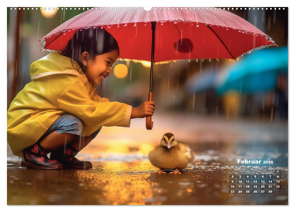 Kleine Herzen, Große Liebe: Ein Jahr voller Freude und Entzücken (CALVENDO Premium Wandkalender 2026)