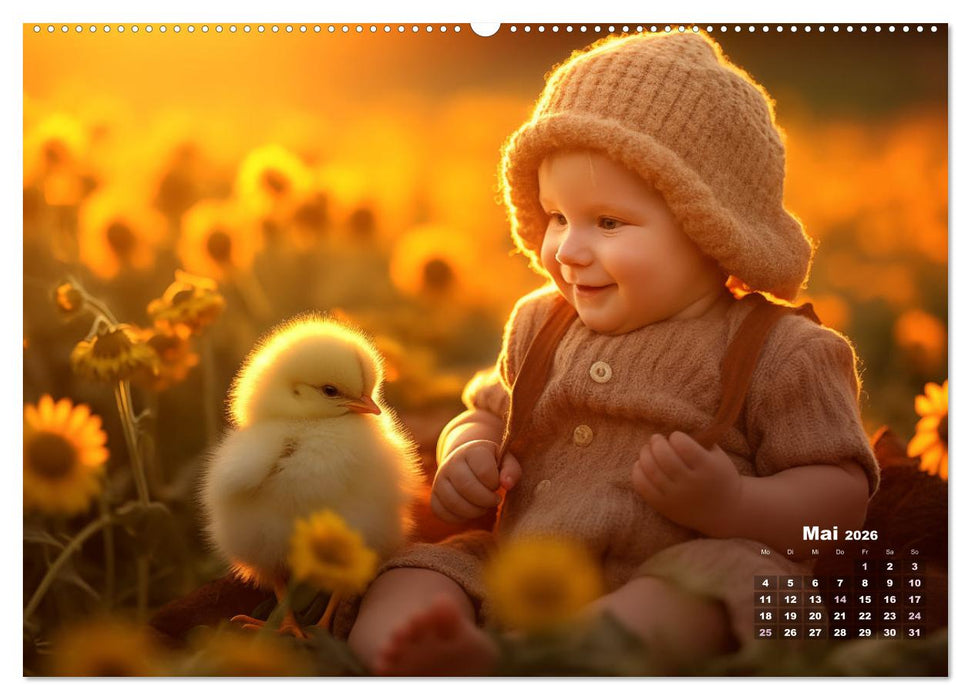 Kleine Herzen, Große Liebe: Ein Jahr voller Freude und Entzücken (CALVENDO Premium Wandkalender 2026)