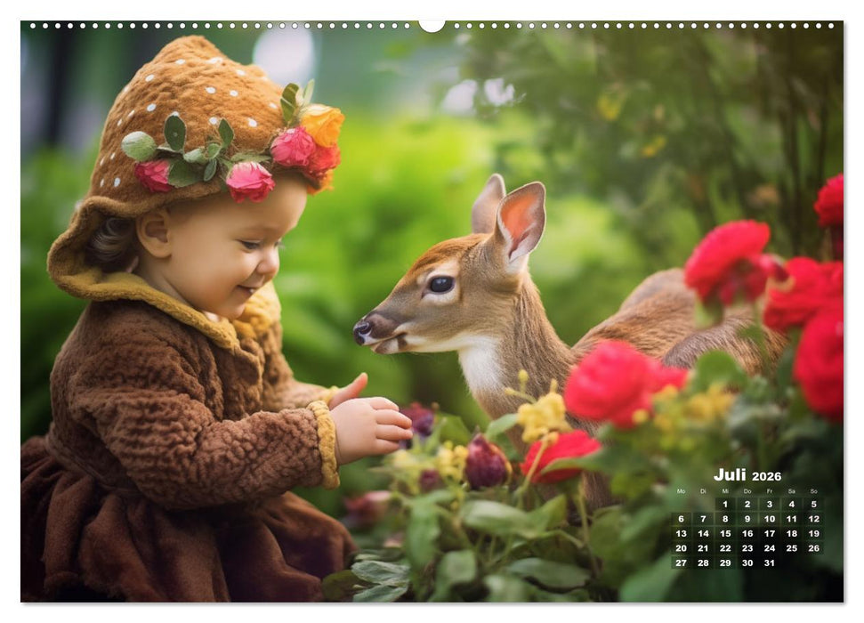 Kleine Herzen, Große Liebe: Ein Jahr voller Freude und Entzücken (CALVENDO Premium Wandkalender 2026)