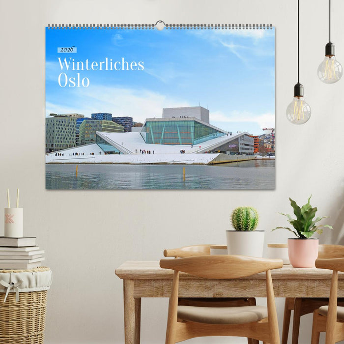 Winterliches Oslo (CALVENDO Wandkalender 2026)