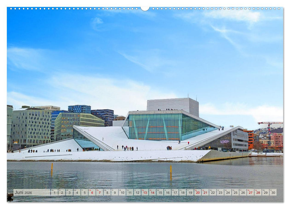 Winterliches Oslo (CALVENDO Wandkalender 2026)