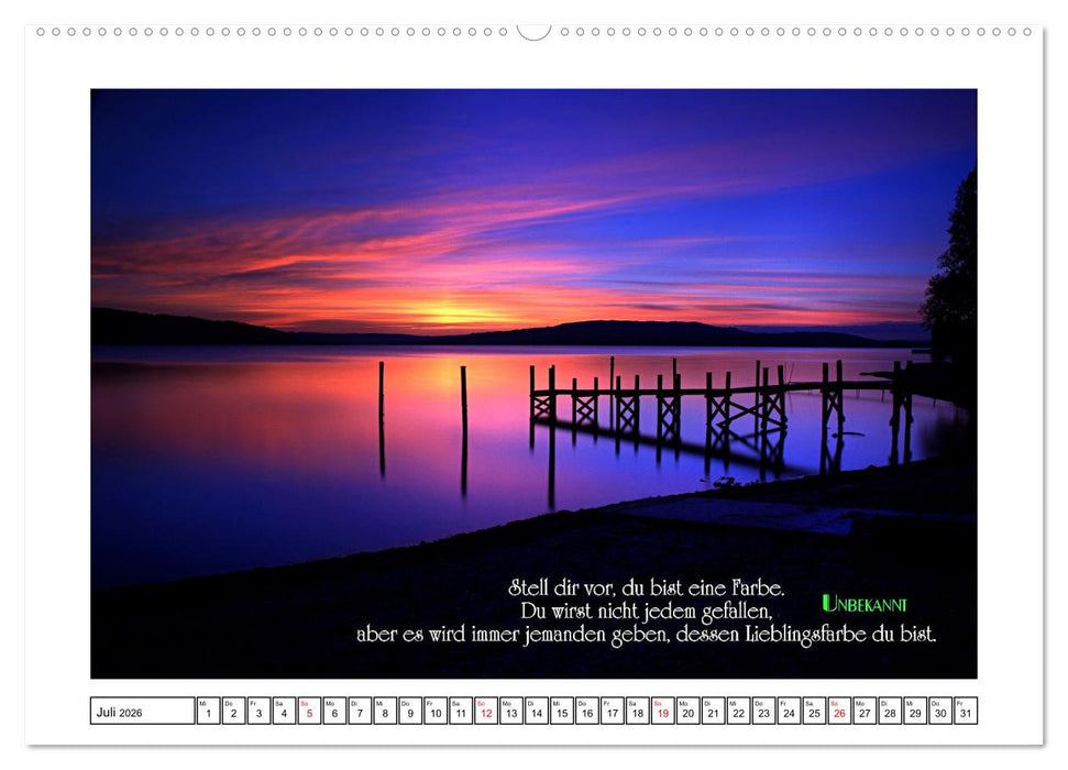 Interessante und schöne Zitate (CALVENDO Premium Wandkalender 2026)
