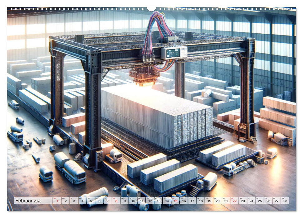 Die Zukunft im Hamburger Hafen: Visionen und Möglichkeiten von Morgen. (CALVENDO Wandkalender 2026)