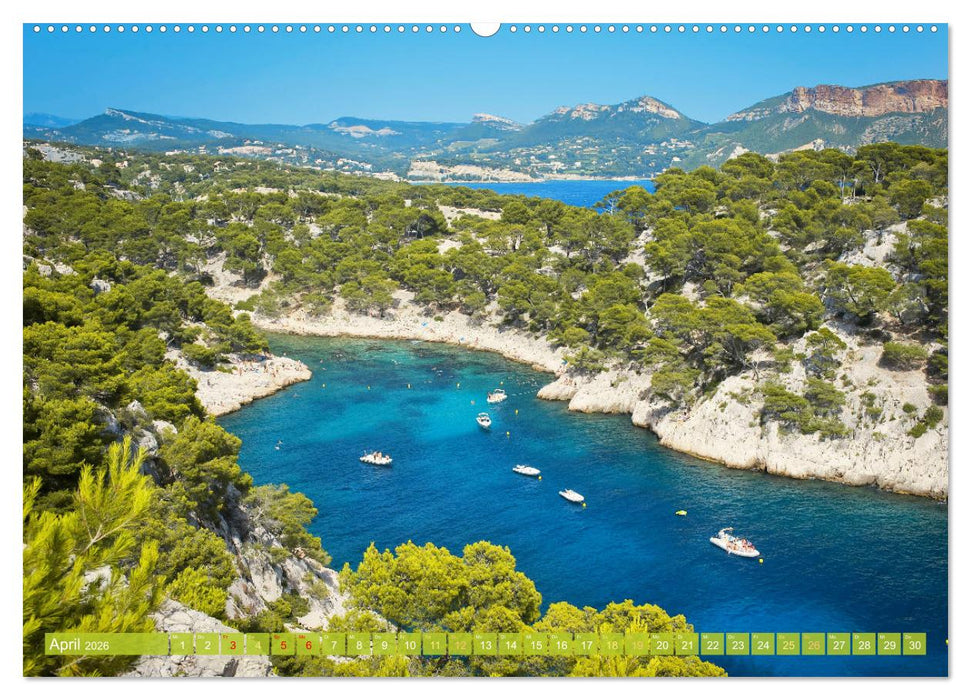 Lebendige Cote d'Azur: Die azurblaue Küste (CALVENDO Premium Wandkalender 2026)