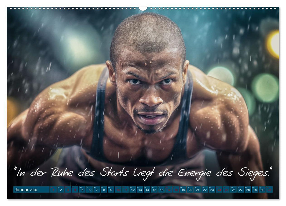 Motivation in Bewegung - Ein Jahr voller sportlicher Energie (CALVENDO Premium Wandkalender 2026)