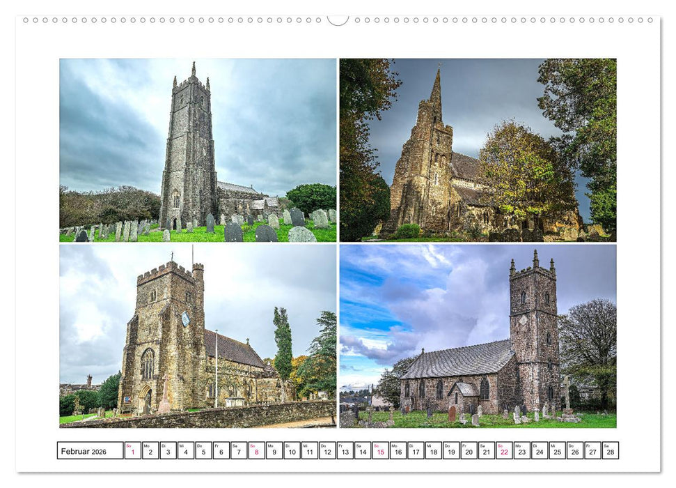 Trutzig und Wehrhaft - Englands Kirchen (CALVENDO Premium Wandkalender 2026)