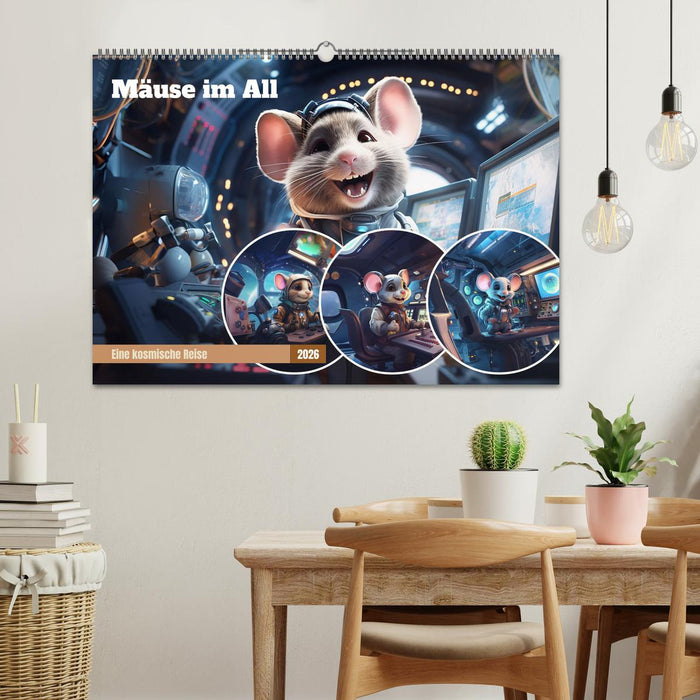 Mäuse im All (CALVENDO Wandkalender 2026)