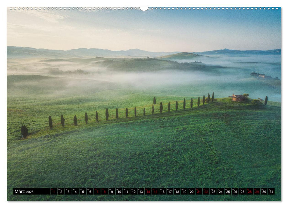 DIE TOSKANA IM FRÜHLING (CALVENDO Premium Wandkalender 2026)