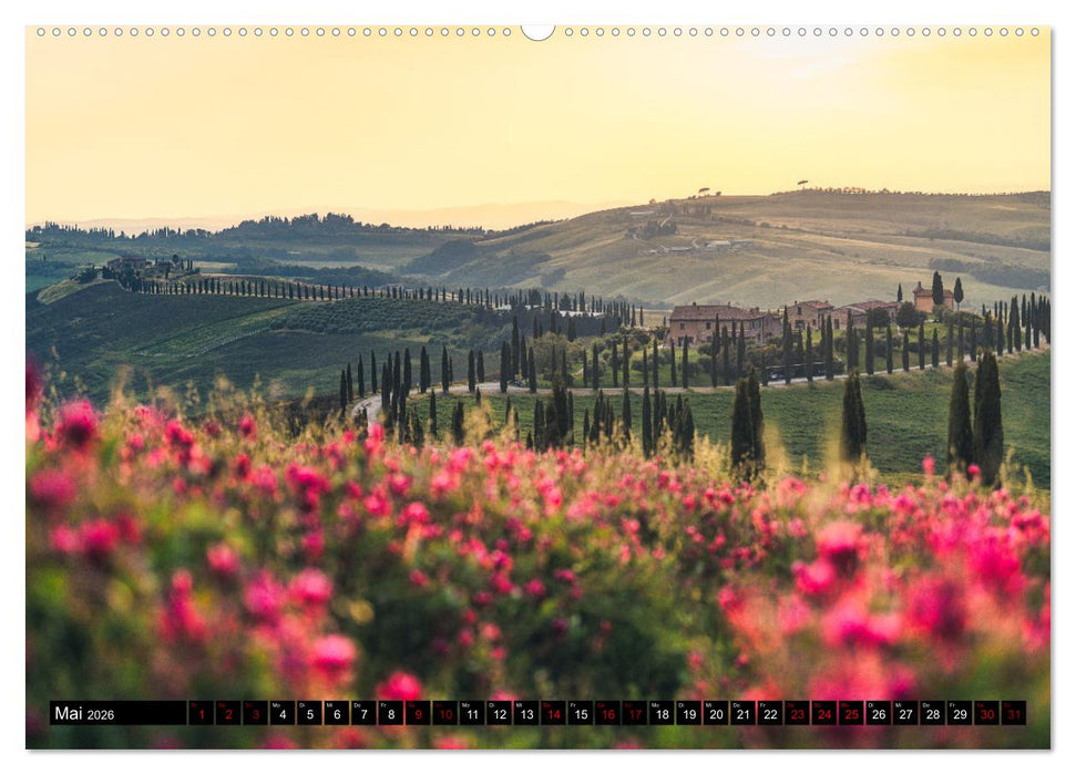 DIE TOSKANA IM FRÜHLING (CALVENDO Premium Wandkalender 2026)