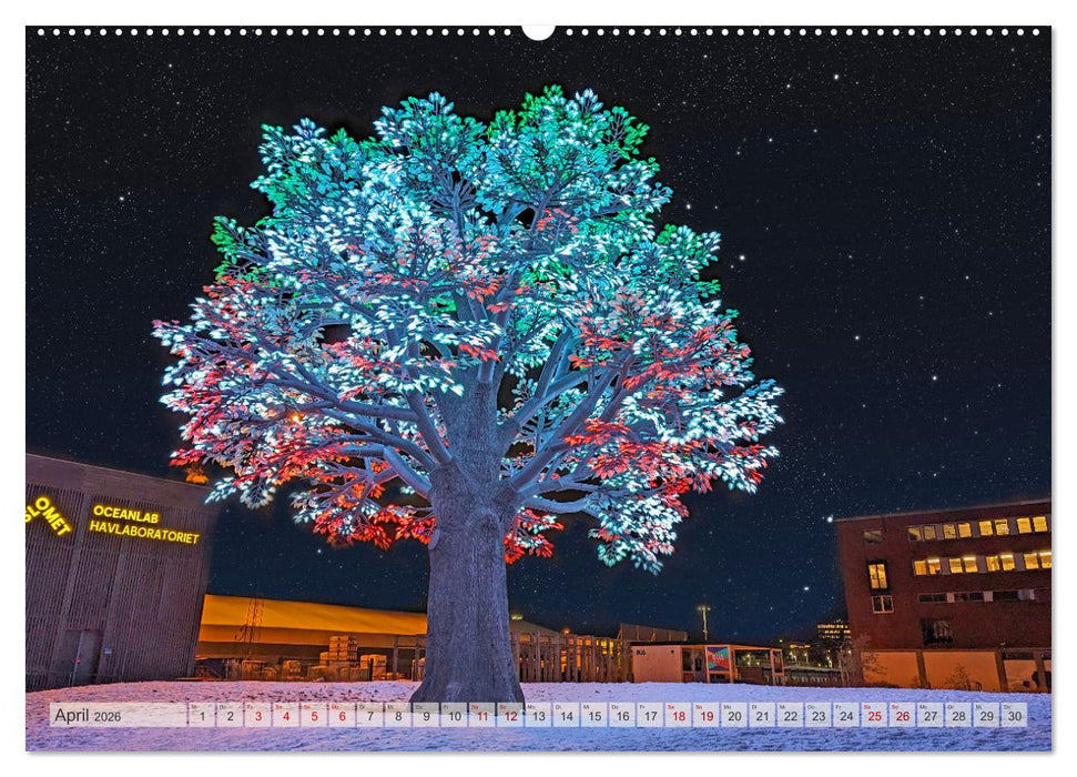 Winterliches Oslo (CALVENDO Premium Wandkalender 2026)