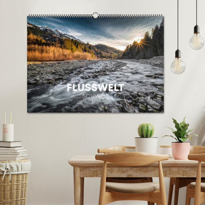 Flusswelt Schweiz (CALVENDO Wandkalender 2026)