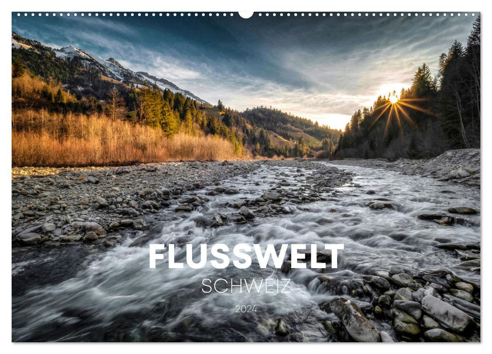 Flusswelt Schweiz (CALVENDO Wandkalender 2026)