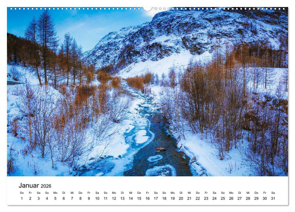 Flusswelt Schweiz (CALVENDO Wandkalender 2026)