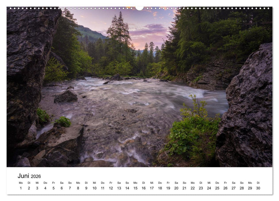 Flusswelt Schweiz (CALVENDO Wandkalender 2026)