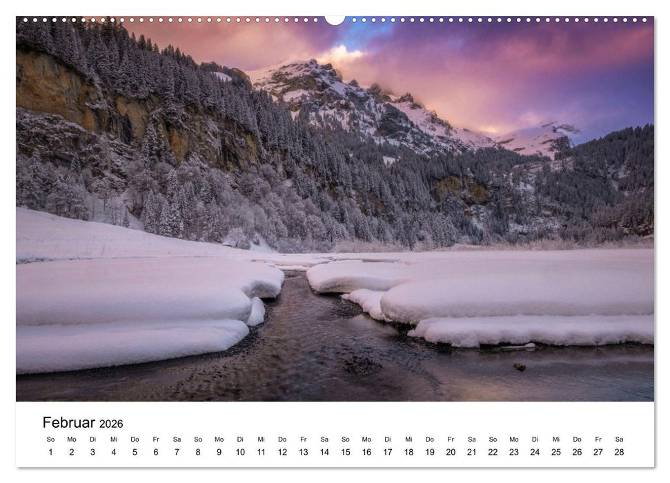 Wunderwelt Schweiz (CALVENDO Wandkalender 2026)