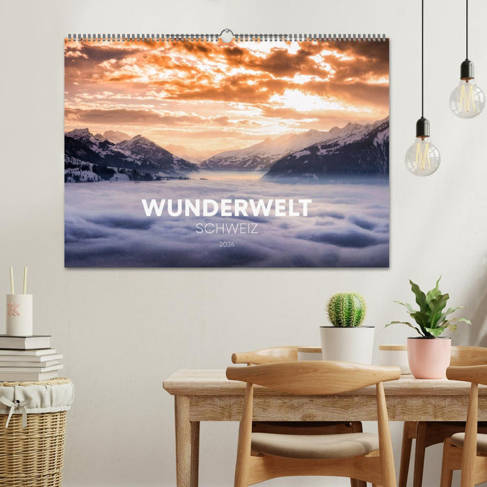 Wunderwelt Schweiz (CALVENDO Wandkalender 2026)