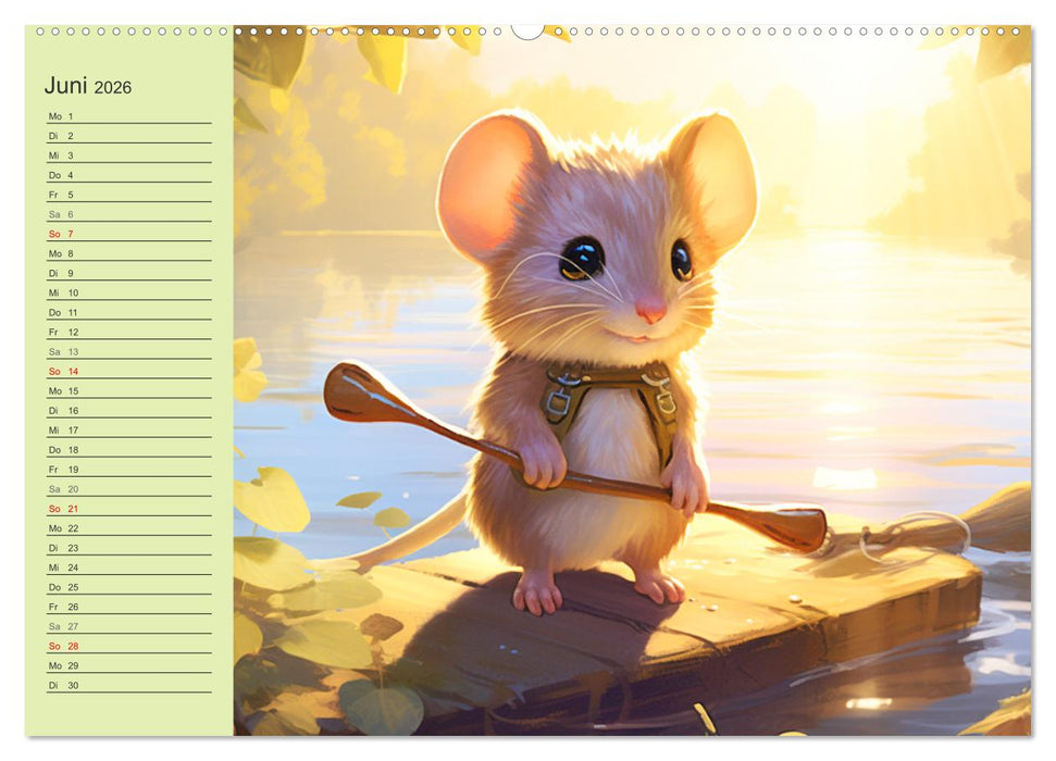Mausiges Spektakel. Zauberhafter Maus-Alltag (CALVENDO Wandkalender 2026)
