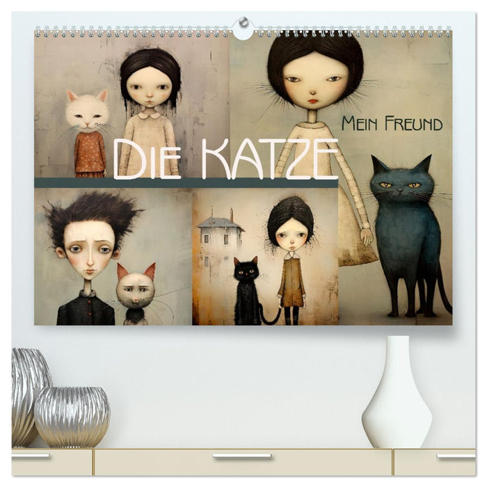 Die Katze - mein Freund (CALVENDO Premium Wandkalender 2026)
