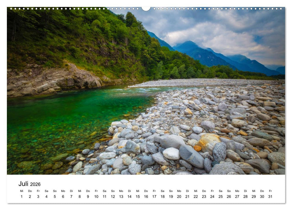 Flusswelt Schweiz (CALVENDO Premium Wandkalender 2026)