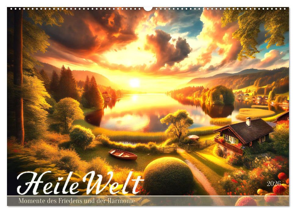 Heile Welt - Momente des Friedens und der Harmonie (CALVENDO Wandkalender 2026)