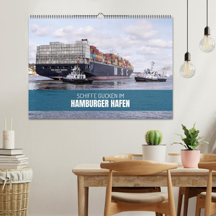 Schiffe gucken im Hamburger Hafen (CALVENDO Wandkalender 2026)