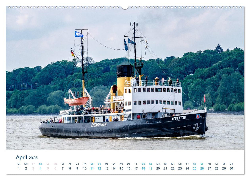 Schiffe gucken im Hamburger Hafen (CALVENDO Wandkalender 2026)