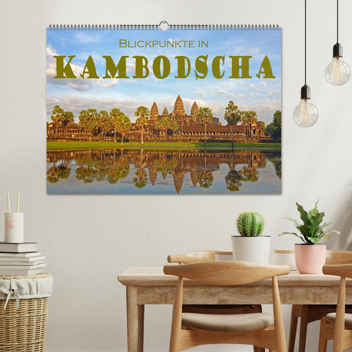 Blickpunkte in Kambodscha (CALVENDO Wandkalender 2026)