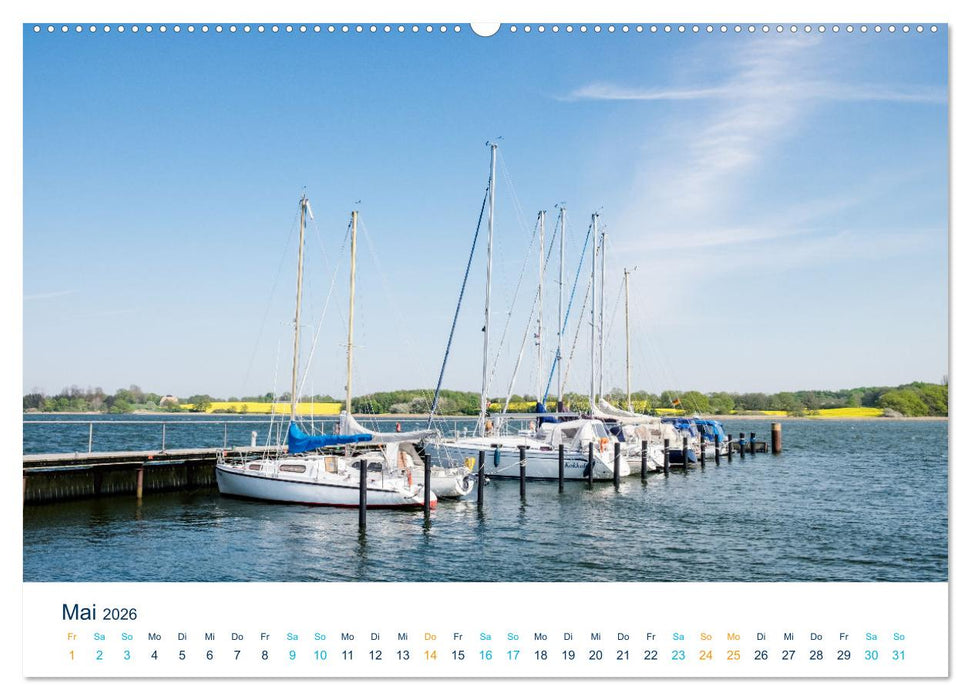 Die Schlei - Segelrevier und Naherholungsgebiet (CALVENDO Premium Wandkalender 2026)