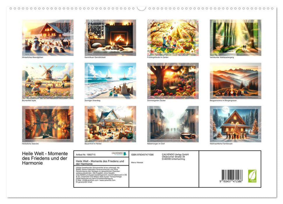 Heile Welt - Momente des Friedens und der Harmonie (CALVENDO Premium Wandkalender 2026)
