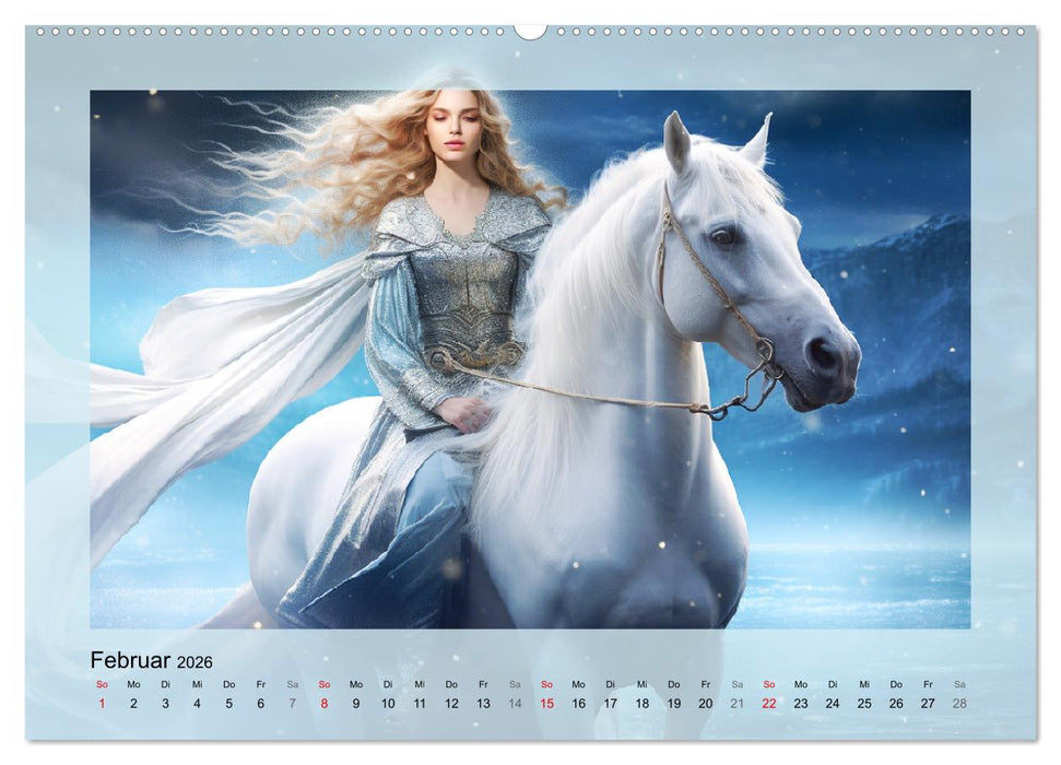 Avalons magische Frauen. Geheimnisvolle und Sagenumwobene Insel (CALVENDO Premium Wandkalender 2026)