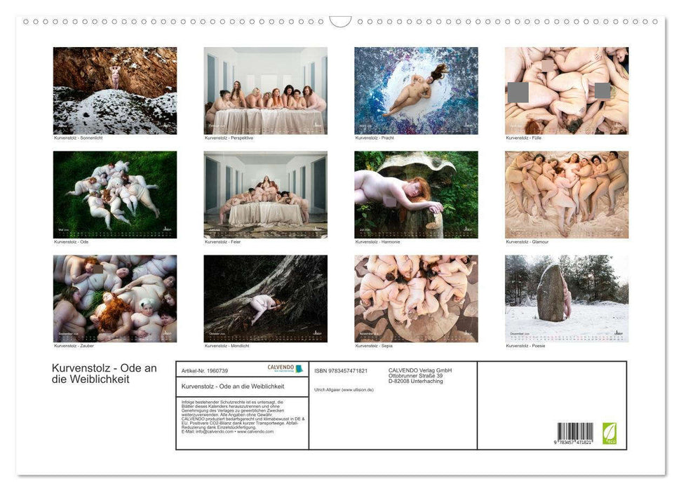 Kurvenstolz - Ode an die Weiblichkeit (CALVENDO Wandkalender 2026)