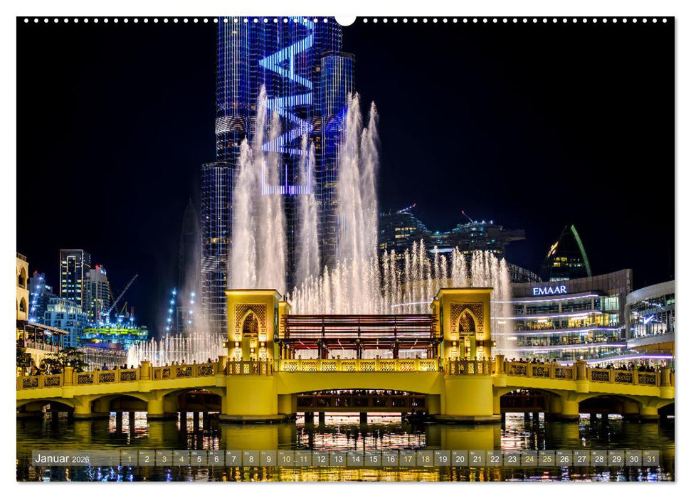 Dubai - zwischen Traum und Wirklichkeit (CALVENDO Wandkalender 2026)