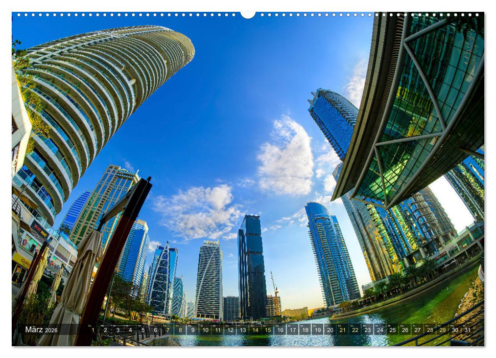 Dubai - zwischen Traum und Wirklichkeit (CALVENDO Wandkalender 2026)