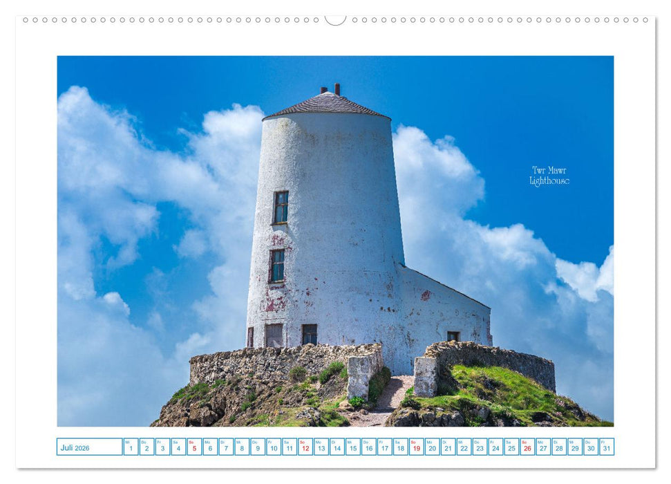 Leuchttürme entlang der britischen Küste (CALVENDO Premium Wandkalender 2026)