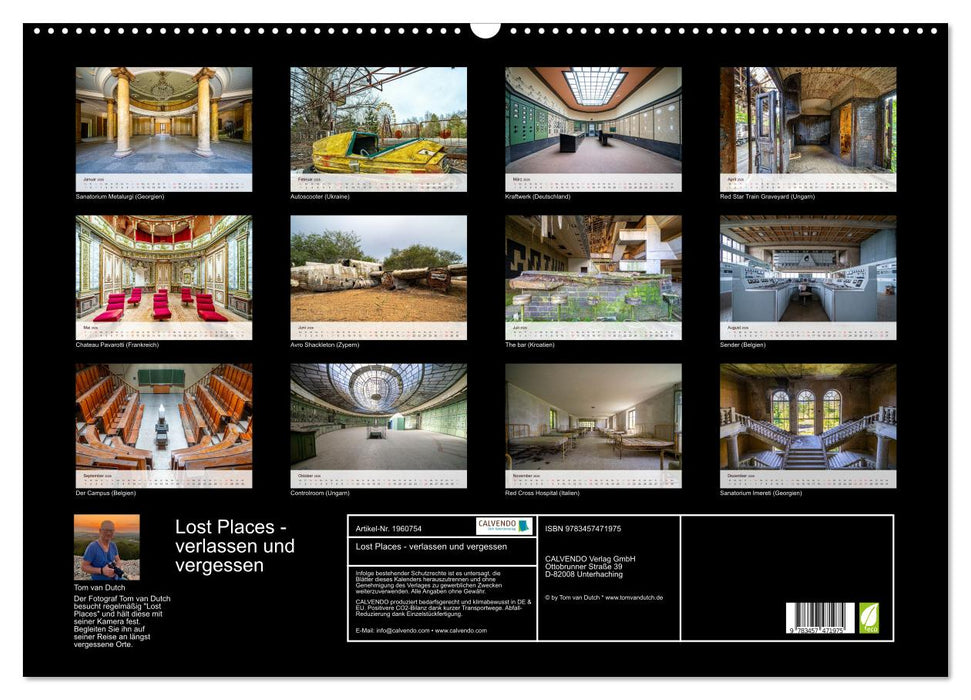 Lost Places - verlassen und vergessen (CALVENDO Wandkalender 2026)