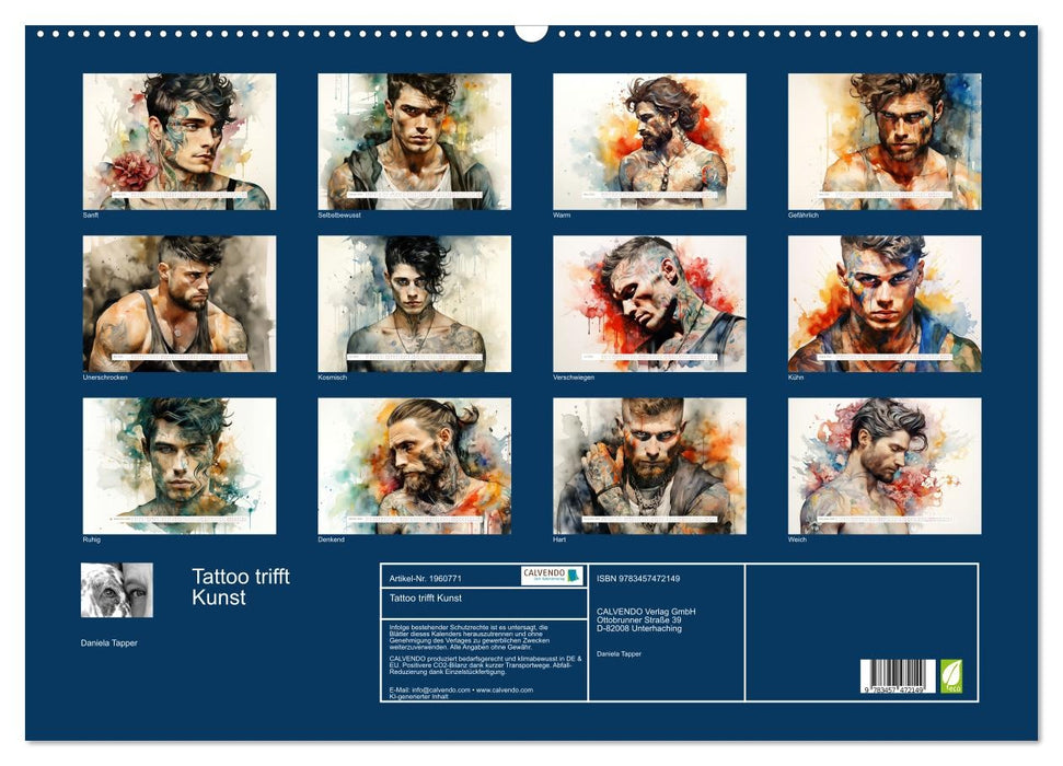 Tattoo trifft Kunst (CALVENDO Wandkalender 2026)