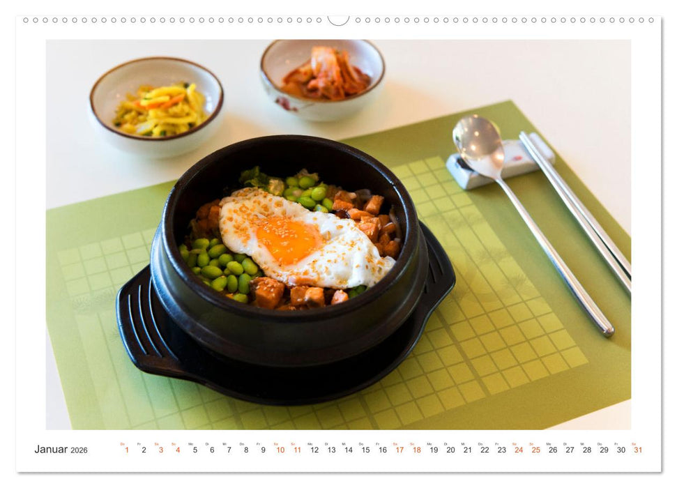 So schmeckt Südkorea: Kreative koreanische Küche (CALVENDO Wandkalender 2026)