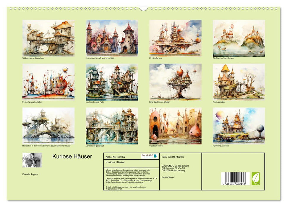Kuriose Häuser (CALVENDO Premium Wandkalender 2026)