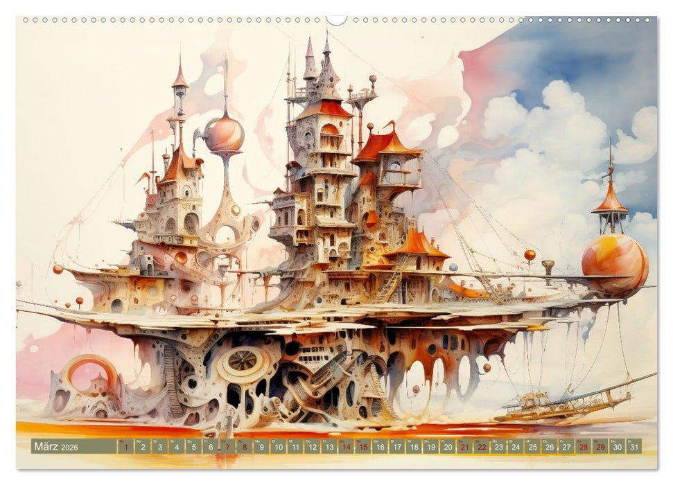 Kuriose Häuser (CALVENDO Premium Wandkalender 2026)