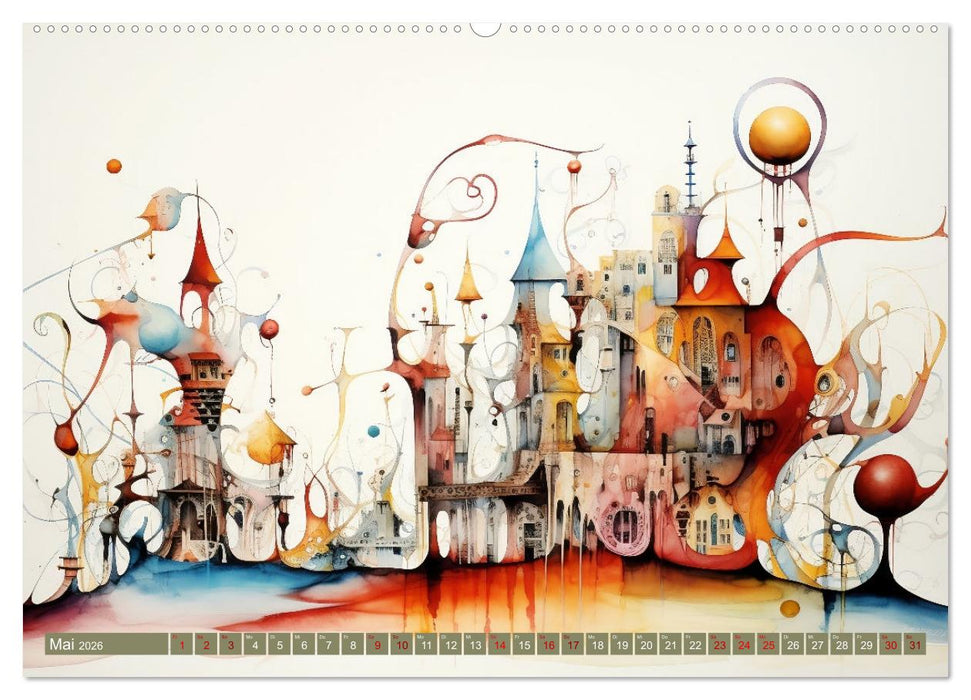 Kuriose Häuser (CALVENDO Premium Wandkalender 2026)