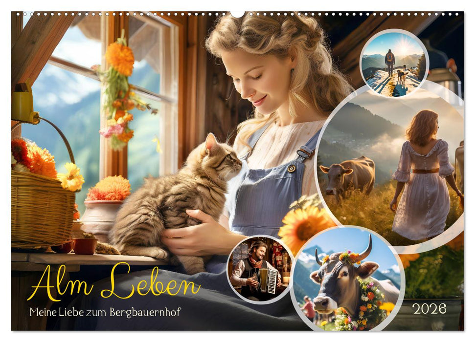 Alm Leben - Meine Liebe zum Bergbauernhof (CALVENDO Wandkalender 2026)