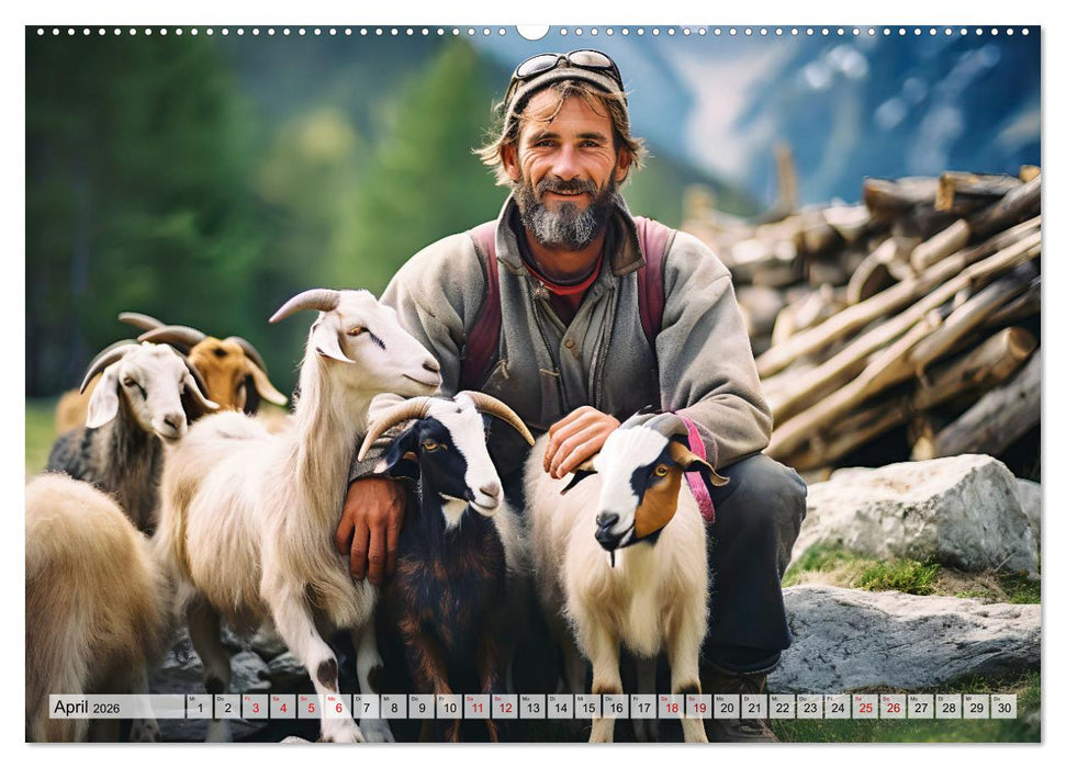 Alm Leben - Meine Liebe zum Bergbauernhof (CALVENDO Wandkalender 2026)