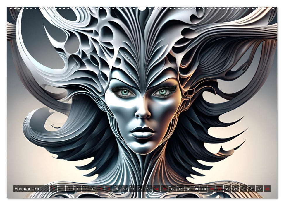 Fantasie Universum Schönheiten (CALVENDO Wandkalender 2026)