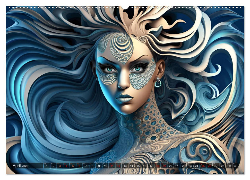 Fantasie Universum Schönheiten (CALVENDO Wandkalender 2026)