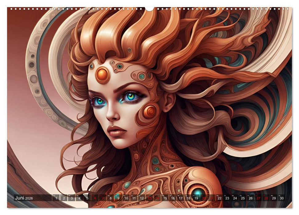 Fantasie Universum Schönheiten (CALVENDO Wandkalender 2026)