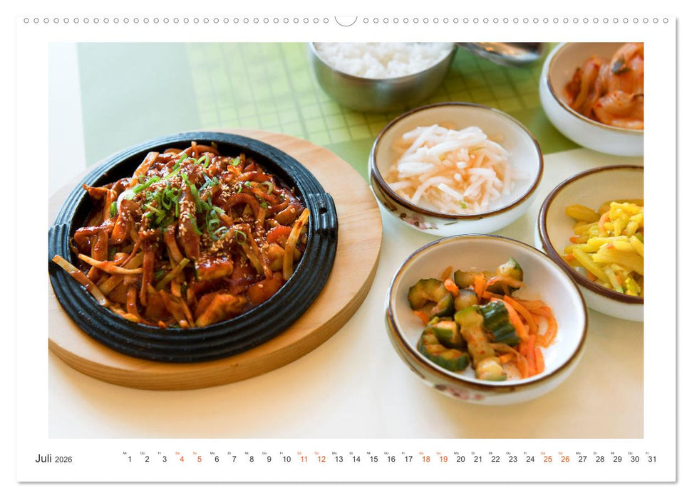 So schmeckt Südkorea: Kreative koreanische Küche (CALVENDO Premium Wandkalender 2026)