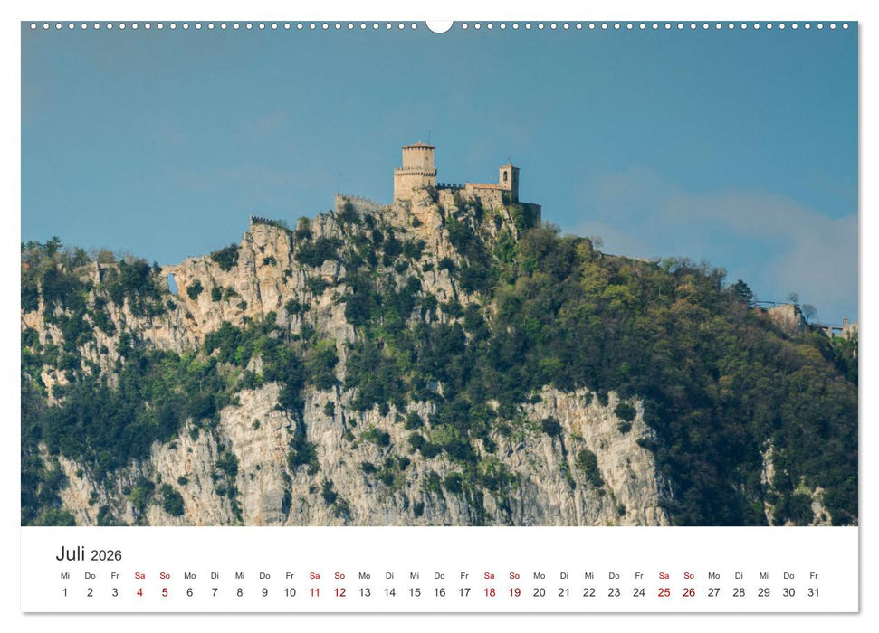 San Marino Die älteste Republik der Welt (CALVENDO Premium Wandkalender 2026)
