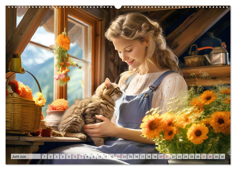 Alm Leben - Meine Liebe zum Bergbauernhof (CALVENDO Premium Wandkalender 2026)