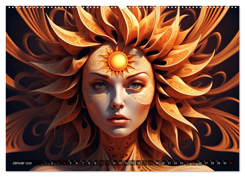 Fantasie Universum Schönheiten (CALVENDO Premium Wandkalender 2026)