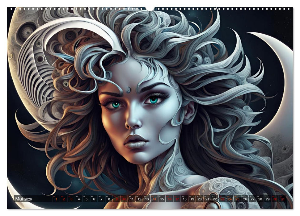 Fantasie Universum Schönheiten (CALVENDO Premium Wandkalender 2026)